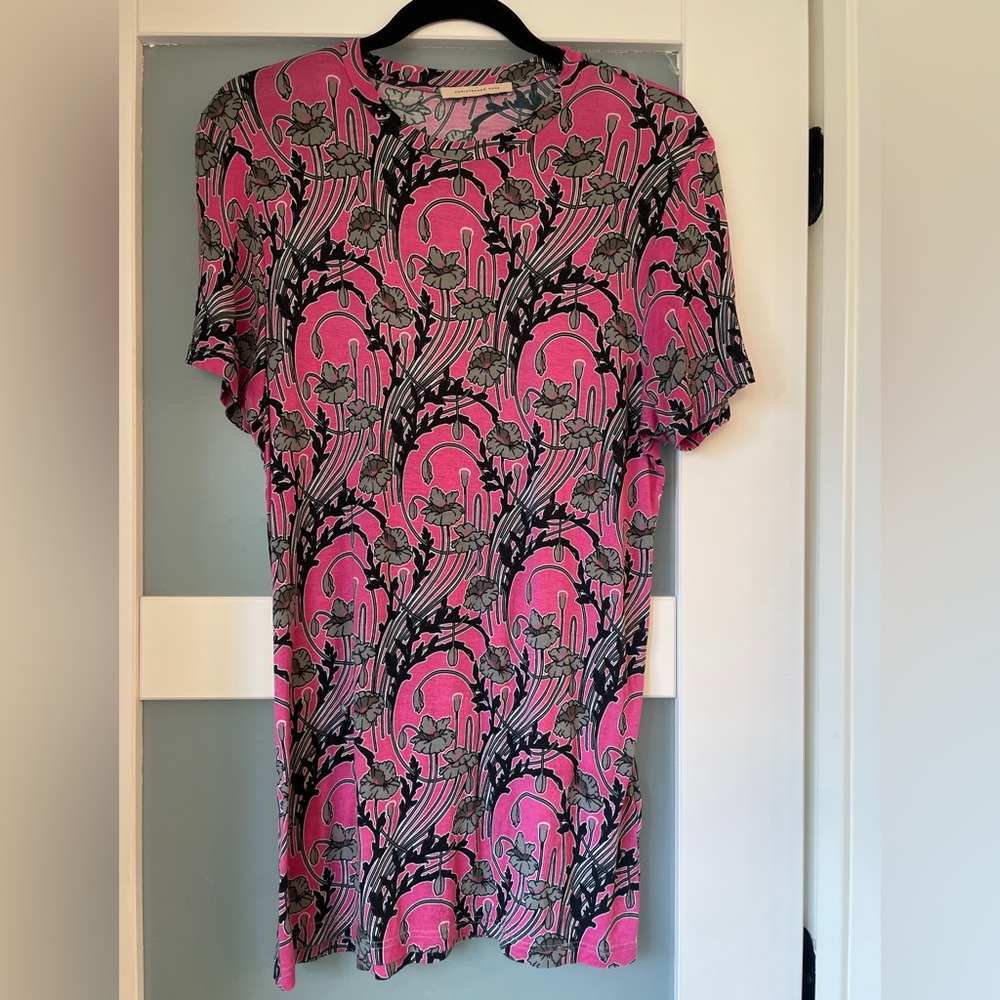Christopher Kane Pink Patterned Top